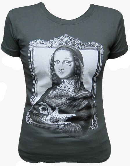 Lisa Jarad Bryant Tee Tattooed Tattoo Charcoal Art Artwork T Shirt