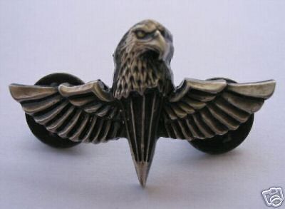 Israel Israeli army Eagles paratroopers commando badge