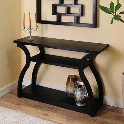 Ashford Black Finish Console Table