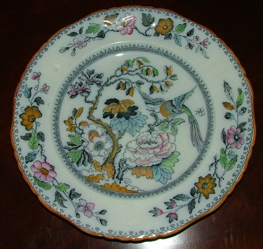 ASHWORTH BROS HANLEY FLYING BIRD 10 3/4 DINNER PLATE