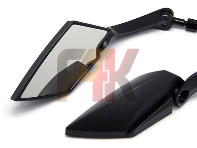 BLACK CUSTOM 10MM REARVIEW MIRRORS FOR YAMAHA YZF R1 R6 FZ YFZ CRUISER