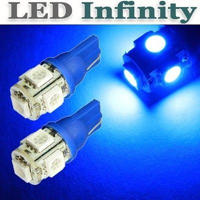 2x Sky Blue T10 5 SMD LED Parking City Light Chevrolet Corvette Camaro