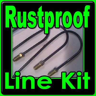 Rustproof metal brake line kit Chev cars 1940 1976  replace rusted