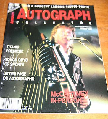 Autographs paul mccartney