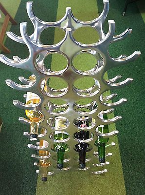 36 bottle aluminium wine rack EASY WIPE CLEAN (BACK IN STOCK)