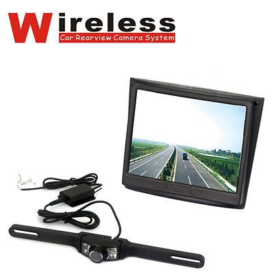 Car Reverse 3.5 LCD Monitor+Night vision Rearview Backup Camera Kit