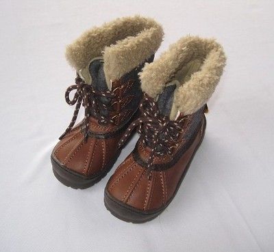 Baby Gap Alpine Holiday Wonderland Duck Boots 8 9 10 11 Boys Sherpa