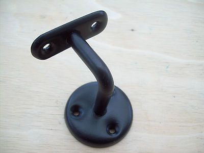 BLACK STEEL METAL STAIR BANNISTER HAND RAIL ROD HANDRAIL BRACKETS