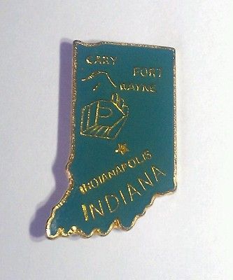 Indiana Gary Fort Wayne Indianapolis Colts Hoosier State Hat Lapel Pin