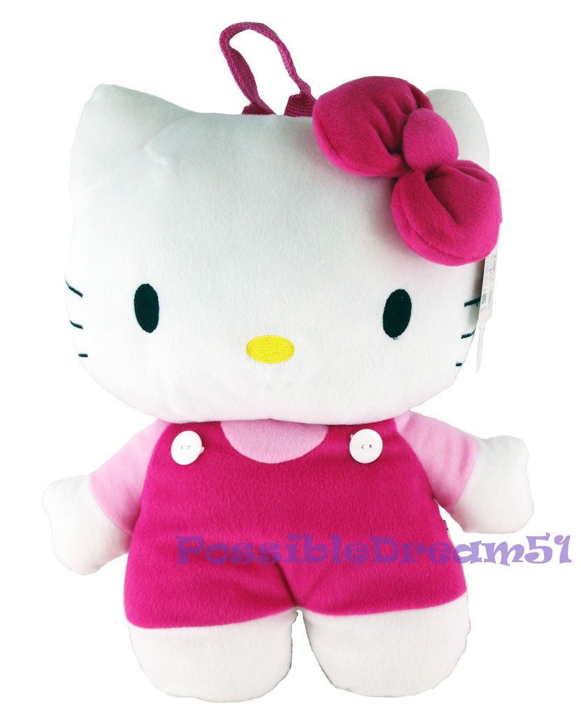 Sanrio Hello Kitty Pink 14 Pretty Plush Doll Girl Backpack for Kids