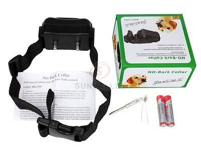 Ultrasonic Anti Bark Training Shock Control No Bark Collar for Small