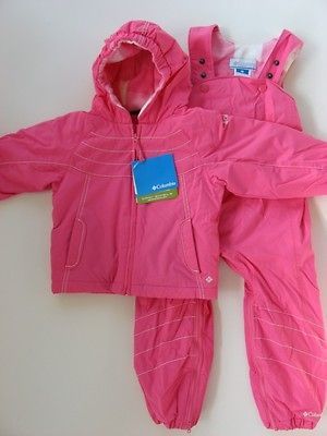 Girls 2T 3T 4T Snowsuit 2 Piece ski outfit bibs $115 Retail New