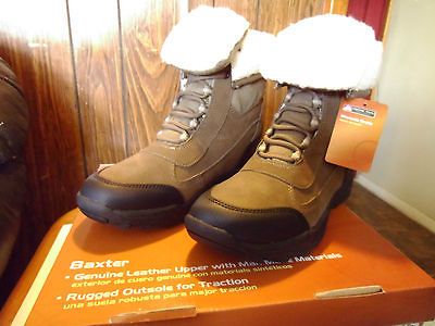 OZARK TRAIL Womens LEATHER FLEECE LINED WINTER BOOTS SUPER FAST