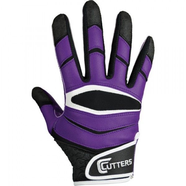 X40 C Tack Revolution Adult Football Receiver Gloves PURPLE SHIPS FREE