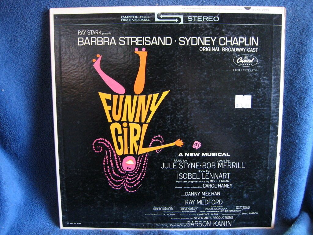 LP Record Album 33 RPM (FUNNY GIRL) BARBRA STREISAND MUSICAL (R4)