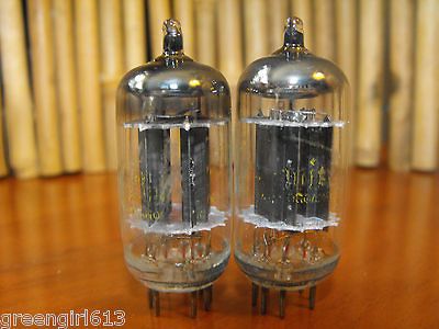 Vintage Baldwin Raytheon 12AX7 ECC83 Stereo Tubes Long Black Plates