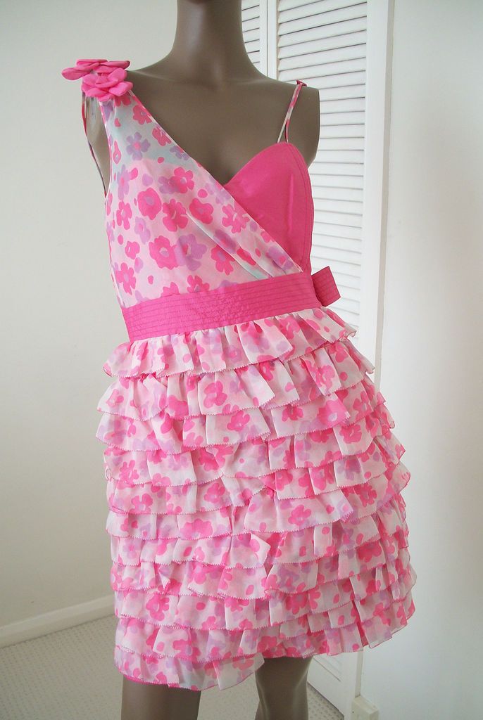 LUELLA* by LUELLA BARTLEY PINK BUSTIER DRESS UK10 US6