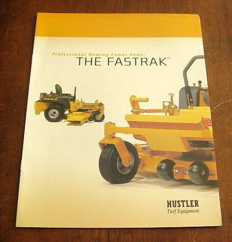 HUSTLER FASTRAK COMMERCIAL LAWN MOWER SALES BROCHURE