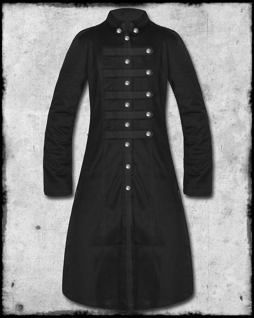 CRIMINAL DAMAGE BLACKLIST GOTH STEAMPUNK MILITARY STRAIGHT JACKET