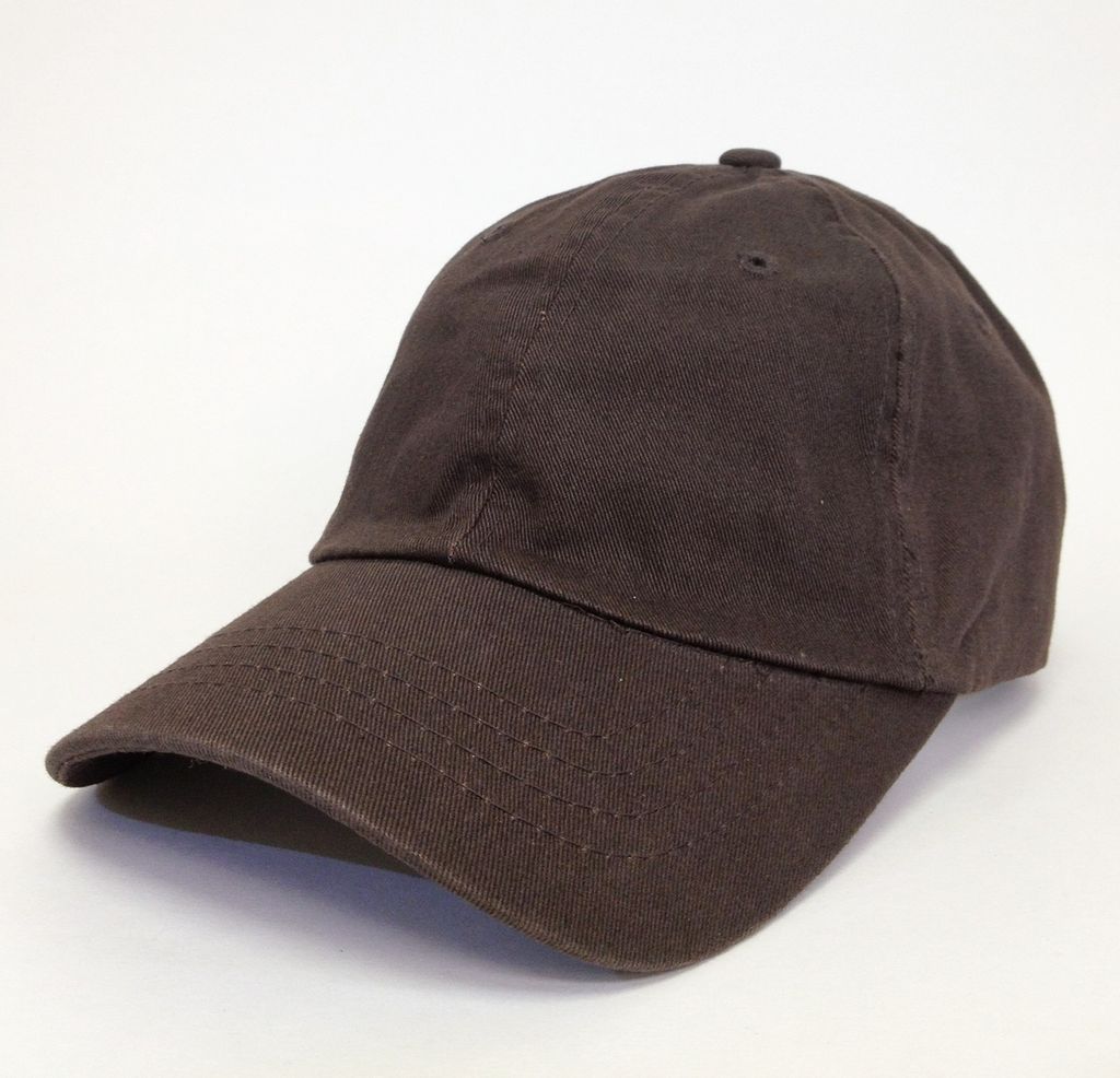 Solid Plain Washed Cotton Polo Style Baseball Ball Cap Caps Hat Hats