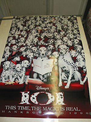 101 DALMATIANS / ORIGINAL U.S. ONE SHEET TEASER MOVIE POSTER (GLENN