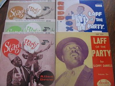 Set of 5 Stag Party 7 eps Redd Foxx Sloppy Daniels Allen Drew Drew