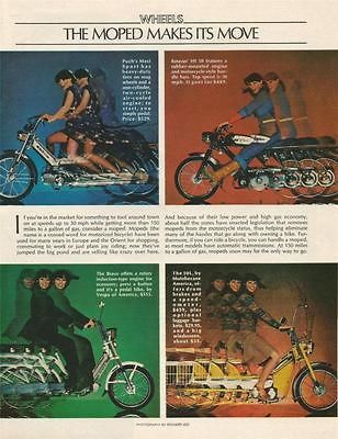 1977 Moped ad ~ Puchs Maxi, Batavus HS 50, Bravo, Motobecane 50L