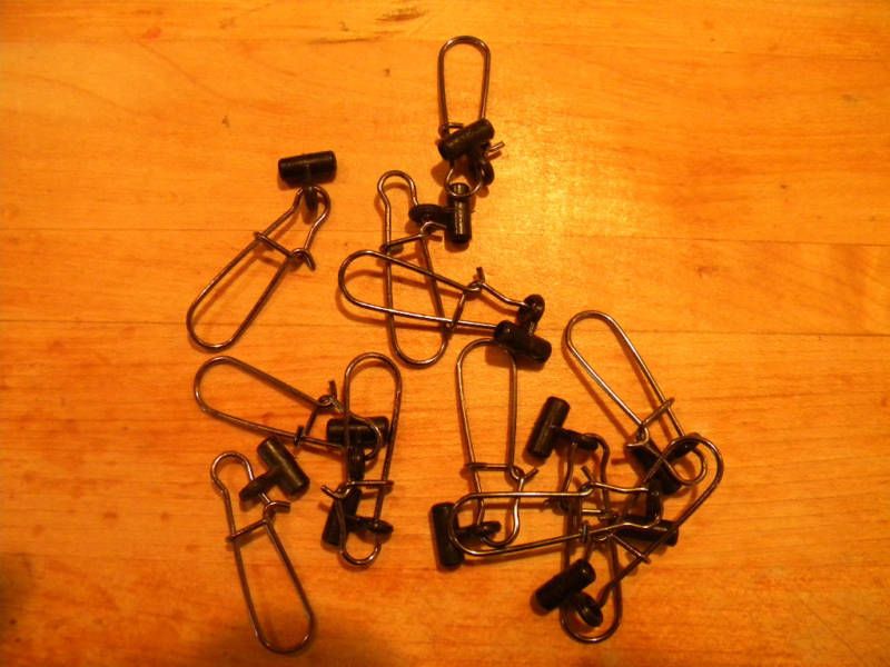 Fishfinder mono Line 50 pk Fishfinders sinker slide black Rig Clips