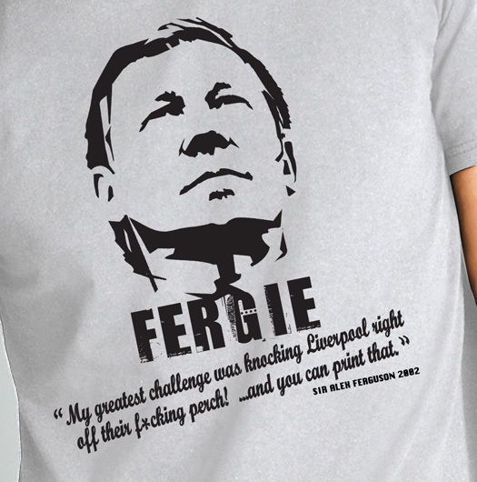 ALEX FERGUSONANTI LIVERPOOL QUOTE T shirt most sizes