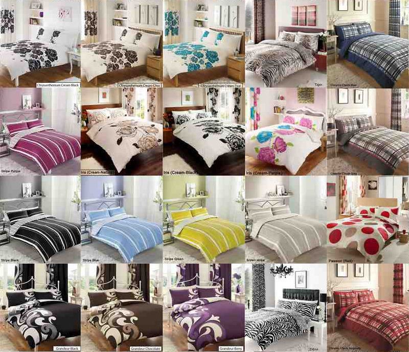 Duvet Cover with Pillow Case Quilt Cover Bedding Set Single Double