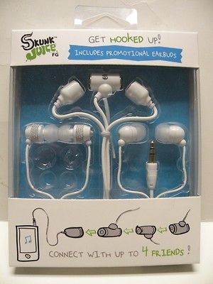 Skunk Juice Earbuds White