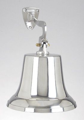 Nautical Chrome Ship Bell 11 Height Great Sound