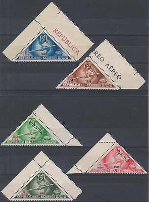 ECUADOR 1939 UNISSUED COLUMBUS Bertossa XLIII XLVII FULL SET SPECIMEN