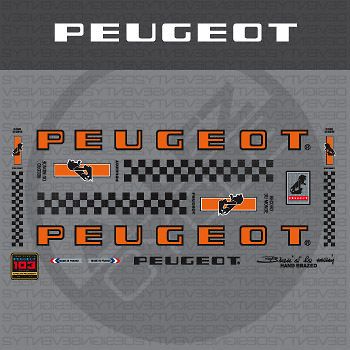 0543 Peugeot Bicycle Frame Stickers   Decals   Transfers