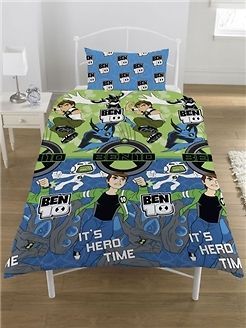 BEN 10 HERO TIME SINGLE bed QUILT DOONA COVER SET NEW