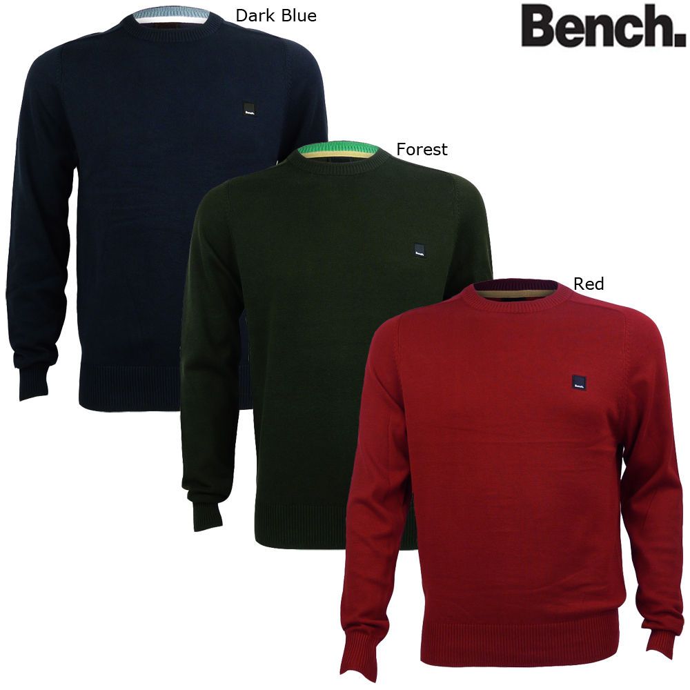 Brand New Mens Bench Ofsted Crew Neck Knit Jumper