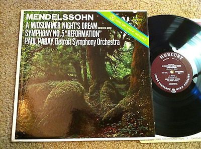 MERCURY LIVING PRESENCE LP MENDELSSOHN a midsummer nights dream PAUL