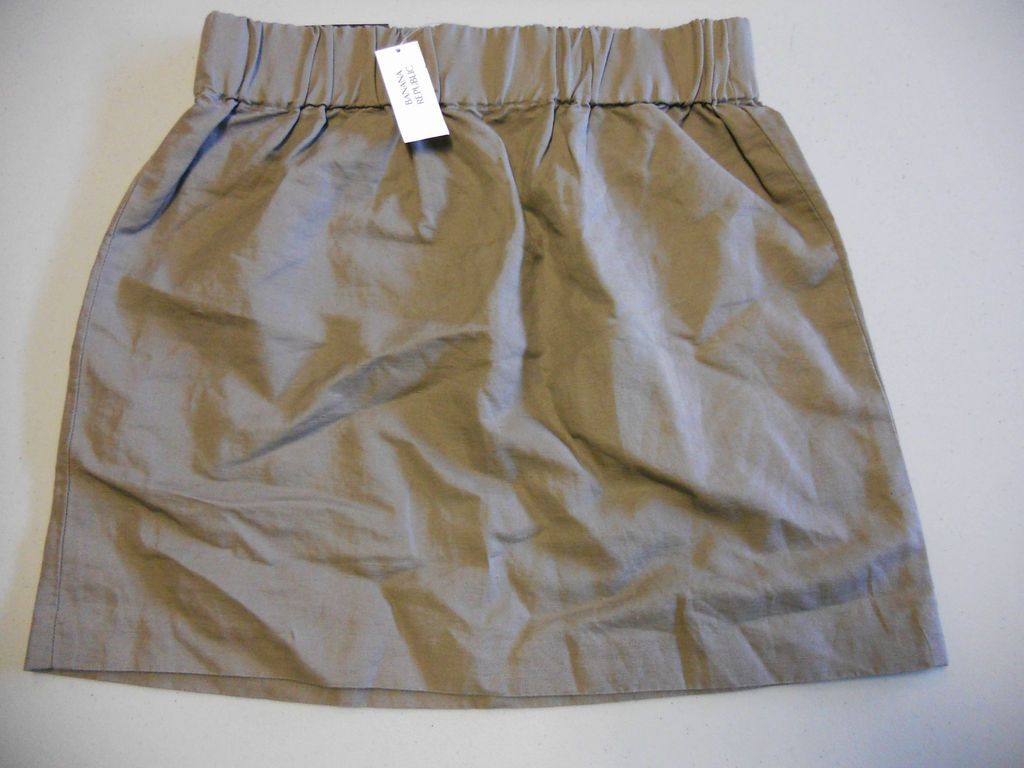 NWT Womens Banana Republic Banded Waist A Line Bubble Skirt Light