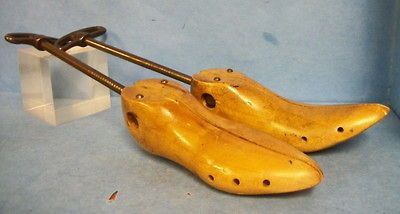 Antique Shoe Stretchers G. E. Belcher St. Louis, Wooden 14 Long W