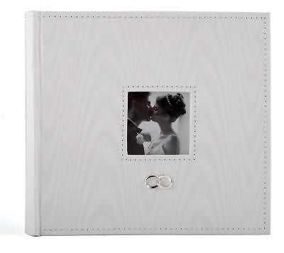 White Wedding Day Photo Album/Gift 2 Rings 160 Photos