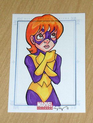 2011 Rittenhouse Marvel Universe sketch Mary Bellamy