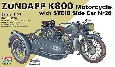 Vulcan 1/35 Zundapp K800 w/ Steib SideCar #56007