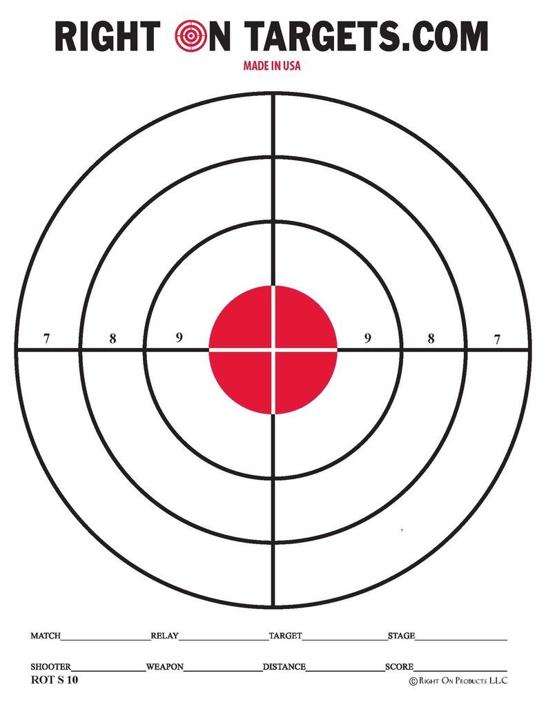 150 RED BULLSEYE Shooting Targets (3 8.5x11 PADS OF 50) NEW