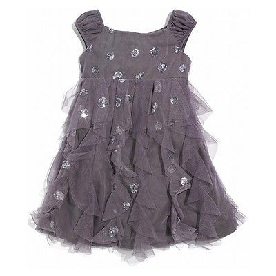 NWT Baby Biscotti *Shiny Bubbles* Sequin Ruffle Party Dress (By Kate