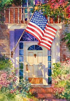 Patriotic Home Garden Flag by Toland