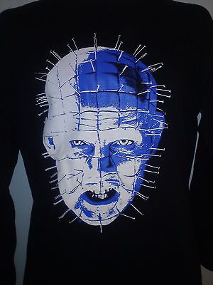 PINHEAD HELLRAISER LONG SLEEVE SHIRT horror zombie clive barkert shirt