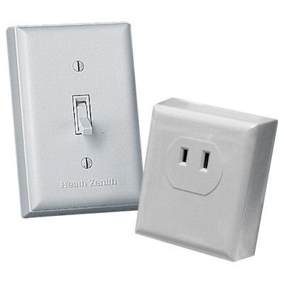 Heath Zenith BL 6136 WH Wireless Switch Outlet, White