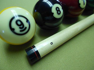 MEUCCI BLACK DOT BULLSEYE BILLIARD POOL CUE SHAFT FOR HALL OF FAME 7