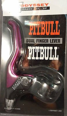 Pitbull Brake Lever Purple & Black for Old School BMX Bike Right Side