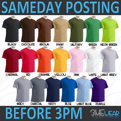 STANDARD T SHIRT, 100% COTTON NEW PLAIN BLANK BULK PACK